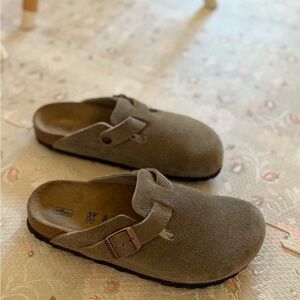 Birkenstock Boston Soft Footbed Suede Leather